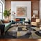 World Rug Gallery Modern Geometric Circles Design Non Shedding Soft Area Rug 5' x 7' Yellow 397YELLOW5x7 - alternate 6
